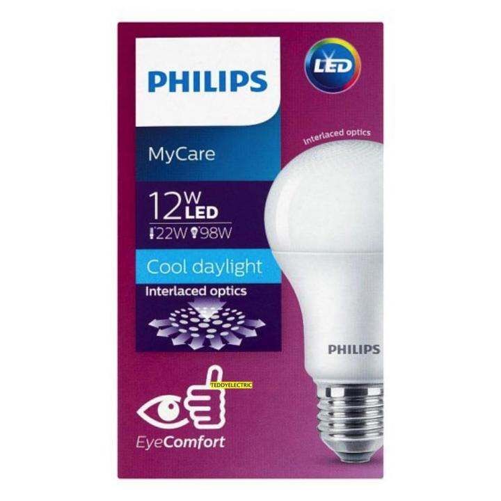 โปรโมชั่น-รุ่นใหม่ล่าสุด-หลอดไฟ-led-bulb-mycare-12w-e27-แสงขาว-cool-daylight-ถนอมสายตา-ราคาถูก-หลอด-ไฟ-หลอดไฟตกแต่ง-หลอดไฟบ้าน-หลอดไฟพลังแดด