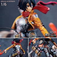 Figure ฟิกเกอร์ LC Studio จากการ์ตูนเรื่อง Attack on Titan Shingeki No Kyojin ผ่าพิภพไททัน Mikasa Ackerman มิคาสะ แอคเคอร์แมน อัคเคอร์แมน 1/6 สูง 32 cm แอคแทคออนไททัน ชินเกะกิโนะเคียวจิน XQW Studios Resin Statue Ver Anime Hobby โมเดล ตุ๊กตา อนิเมะ