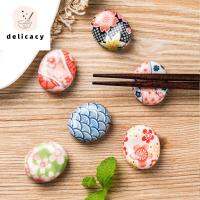 DELICACY ตะเกียบรียูส พอร์ซเลน ของตกแต่งบ้าน เครื่องใช้บนโต๊ะอาหาร ญี่ปุ่น 6 สไตล์ เครื่องมือครัว เซรามิค ช้อน ชั้นวางส้อม ที่ใส่ตะเกียบ