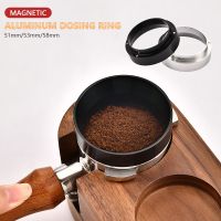 ✼ 51mm/53mm/58mm Aluminum Dosing Ring with Magnetic for Brewing Bowl Coffee Powder Espresso Coffee Tool Barista Funnel Portafil