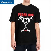 Leisure Cool Alive Pearls Jam เสื้อยืดผู้ชาย Crewneck เสื้อแขนสั้นวงดนตรี Heavy Metal ผ้าฝ้ายฤดูร้อน TopsTops