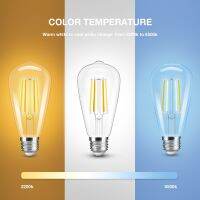 ZigBee 3.0 GL-B-002P GL-B-003P GL-B-004P 7W LED FILAMENT BULB PRO AC220-240V E27 Dual-White Light Bulbs For APP/Voice Control