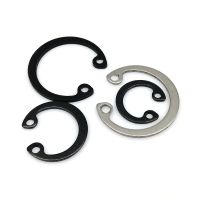 ✴❐✆ 10/25/50X M8 to M30 304 Stainless Steel Black Steel Shaft Hole Retaining Snap Ring Washer Bearing C Type Inside Internal Circlip