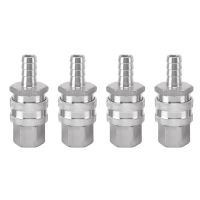 4PCS สแตนเลส13มม. 12in Barb Brewing Quick Disconnect 12 NPT Disconnect Homebrewing Connector สุขาภิบาล Fitting