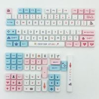 （Miss qis keycap）คีย์บอร์ดส่วนบุคคล PBT,ชุดปุ่มกด DIY สำหรับ61/64/68/78/84/87/96/98/104/108อุปกรณ์เสริมคีย์บอร์ดแบบกลไกคีย์