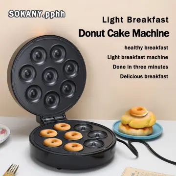 1200W Mini Donut Maker Machine for Kid-Friendly Breakfast, Makes 7