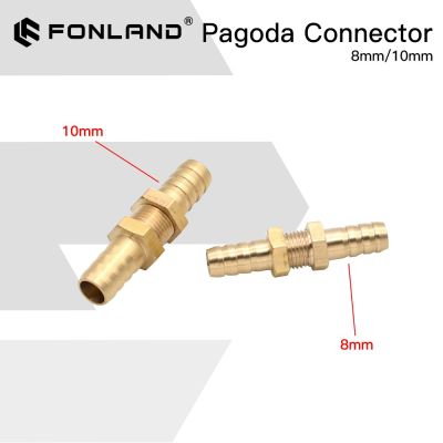 Fonland Copper Pagoda head 8mm 10mm for Water Pipe Liquid Tube Gas Pipe