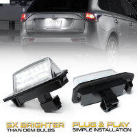 2Pcs NO Error LED License Number Plate Light Lamps For Mitsubishi Outlander 2 3 Lancer Eclipse 3 4 Cross Galant Xpander i-MiEV