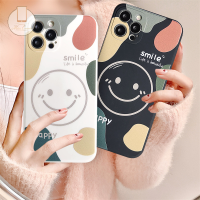 MissConnie Soft Tpu กันกระแทกสำหรับ iPhone 7Plus 11 12 13 Pro Max X XR XS Max 6 6S 7 8 Plus SE 2020 Samsung A22 Realme C15 C25 Oppo A7 A5s A12 A15 A16 Vivo Y17 Y20 y21 2021เคสโทรศัพท์ Happy Smile Back Full