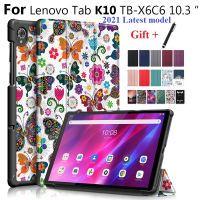 เคสโทรศัพท์ Lenovo แท็บเล็ต K10แท็บเล็ตแข็งเปลือกแข็งพับสามทบสำหรับแท็บเล็ต Lenovo K10 TB-X6C6X TB-X6C6F \N เคสพร้อมสไตลัส