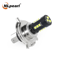 NLpearl 2x ใหม่ LED สีเขียวมะนาวไฟหน้ารถจักรยานยนต์ไฟหน้าแบบปรับเปลี่ยน H4 H6 LED ไฟรถจักรยานยนต์