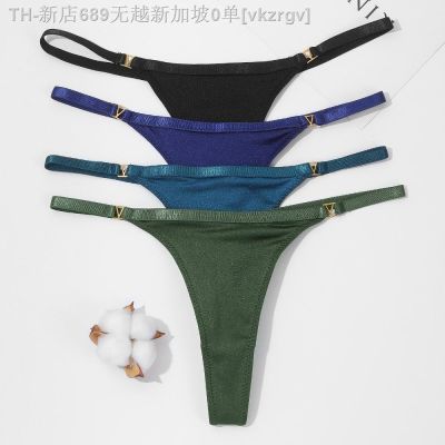 【CW】✟  Womens Thong Panties Low Waist G-String T-Pants Female Cotton Briefs