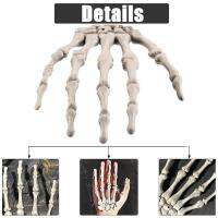 1Pair Halloween Skeleton Claw Skeleton Horror Tricky House Haunted Supplies Decoration H9Q4