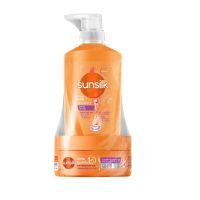 Sunsilk Shampoo+Treatment Damage (350+250)Mlซันซิลแชมพู+ทรีนเม้น สูตรบำรุงผมเสียในทันที 350+250 มล.ซันซิลสีส้ม