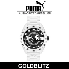 Puma P5115 Street Three-Hand Green and White Silicone Men's Watch
