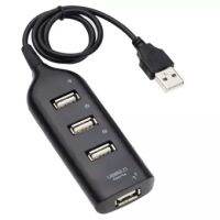 USB 2.0 ความเร็วสูง 4 พอร์ต Splitter HUB อะแด็ปเตอร์สำหรับคอมพิวเตอร์พีซี