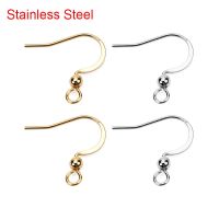 50pcs Stainless Steel Hypoallergenic Earring Hooks 17x20mm Gold Color Earring Clasp Wire Diy Jewelry Making Findings Accessories