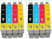 ชุดสีเครื่องพิมพ์4สี8ชิ้นที่รองรับตลับหมึก T1331 T1334สำหรับ TX235W Stylus Office EPSON TX420W TX320F TX430W