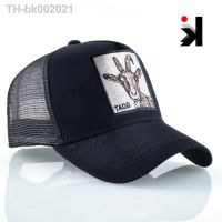 ₪ Fashion Baseball Cap Men Women Snapback Hip Hop Bone Bill Goat Embroidery Streetwear Trucker Hats Breathable Mesh Black Hat