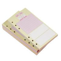 H05B A6 Refill Papers 6-hole Punched Loose-leaf 6-hole Inserts for Loose-leaf Budget Panner A6 Personal Binder Journal Diary