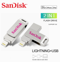 SanDisk แฟลชไดร์ฟ USB 256GB 1TB Lightning Ios OTG แฟลชหน่วยความจำแฟลชไดร์ฟสำหรับ IPhone14/13/12/11/X/8/7/6