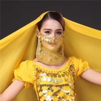 【hot】✺  Belly Embroidered Mesh Face Veils Performance Costumes Accessories