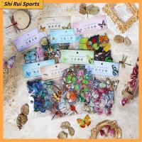 SHIRUI 320pcs หลากสี สติกเกอร์ติดผนัง สัตว์เลี้ยงสำหรับสัตว์เลี้ยง สติกเกอร์รูปผีเสื้อ สติกเกอร์สมุดติดรูป สติกเกอร์แมลงปอ ดีไอวาย