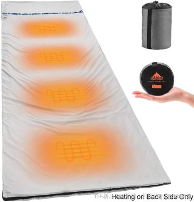 【CW】❅  Heated Sleeping Liner Warm And Ultra Light Outdoor Camping Bed Sheet USB Interface， With Compression