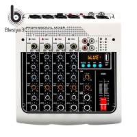 Blesiya Portable Audio Mixer Mixing Console สำหรับการบันทึกเพลงการถ่ายทอดสด