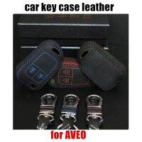 □☄ Only Red hot cheap Sewing Leather New Arrival Car Key Case Hand Sewing Key Case fit for CHEVROLET SAIL 3 AVEO