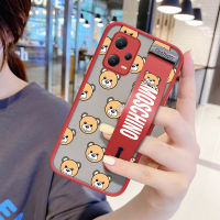 เคสโทรศัพท์มือถือเคสสำหรับ Xiaomi Redmi Note 12 5G Xiaomi Poco X5 5G (มีสายรัดข้อมือ) เคสลายการ์ตูน Mo-Schino กันกระแทกเคสใส่โทรศัพท์ขอบนิ่มปกป้องเลนส์เต็มรูปแบบเคสโทรศัพท์บางเฉียบ