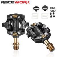 RACEWORK แป้นเหยียบ M8100แบบล็อคตัวเอง,เบามากแป้นเหยียบล็อกจักรยานภูเขา SPD พร้อม SH-51คลิปล็อคแข่งจักรยาน Bic Par