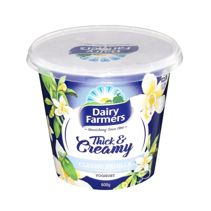 Dairy Farmers Thick & Creamy Classic Vanilla Yogurt 600g | Lazada PH