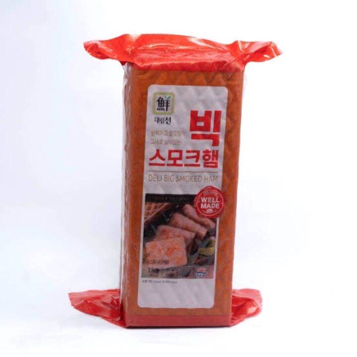 PopMart CJ Deli Big smoked hamsliced Korean ham 1kg for kimbap sushi