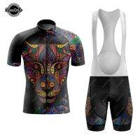 ZZOOI Mens Cycling Jersey Set  Bib Shorts 9D Gel Breathable Pad Jersey Cycling Man Suit Mountain Bike Mexico maillot ciclismo hombre