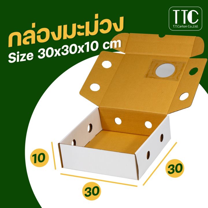 กล่องมะม่วง-กล่องใส่ผลไม้-กล่องผลไม้หูช้าง-กล่องใส่มะม่วง-แพ็คละ-10-ใบ