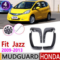 บังโคลนรถสำหรับ Honda Fit Jazz 2009 ~ 2013,บังโคลนอุปกรณ์เสริมแผ่นบังโคลนจำนวน4ชิ้น2010 2011 2012 2nd 2 Gen