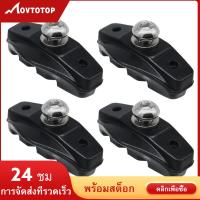 4Pcs จักรยานเสือหมอบผ้าเบรกอะลูมินัมอัลลอยยางทนทานสีดำ C-จานเบรคจักรยานภูเขาผ้าเบรกรองเท้าสำหรับจักรยานจักรยาน