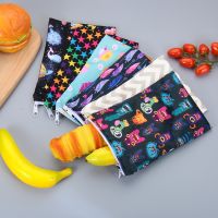 3PCS Reusable Waterproof Food Bread Storage Pouch Sandwich Cloth Bags Home Kitchen Supplies Travel Camping Storage Accessory