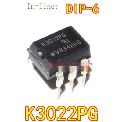 10ชิ้นใหม่นำเข้าเดิม K3022P K3022 DIP6ในสายไทริสเตอร์ Optocoupler ไดร์เวอร์ K3022PG