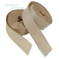 (10 yardslot) Champagne Gold Silver Edge Grosgrain Ribbon Wholesale Gift Wrapping Christmas ribbons