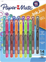 Paper Mate InkJoy Gel Pens Medium Point (0.7mm) Capped, 14 Count, Assorted Colors (2023009)