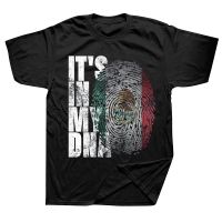 Funny Its In My DNA Mexican Proud Mexico Flag T Shirts Streetwear Short Sleeve Birthday Gifts Summer Style T shirt Men XS-6XL