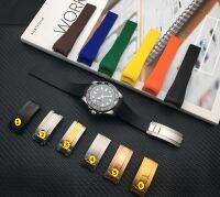 （Bar watchband）20มิลลิเมตรยางซิลิโคนสายนาฬิกาข้อมือรวมกัน BuckleBand สำหรับบทบาทสายสำหรับเดย์โทนา Submariner DEEPSEAOYSTERFLEX เข็มขัด