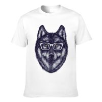 T-shirt เสื้อยืด พิมพ์ลายกราฟิก Bookish Wolf Novelty ออกแบบใหม่S-5XL  MSAM