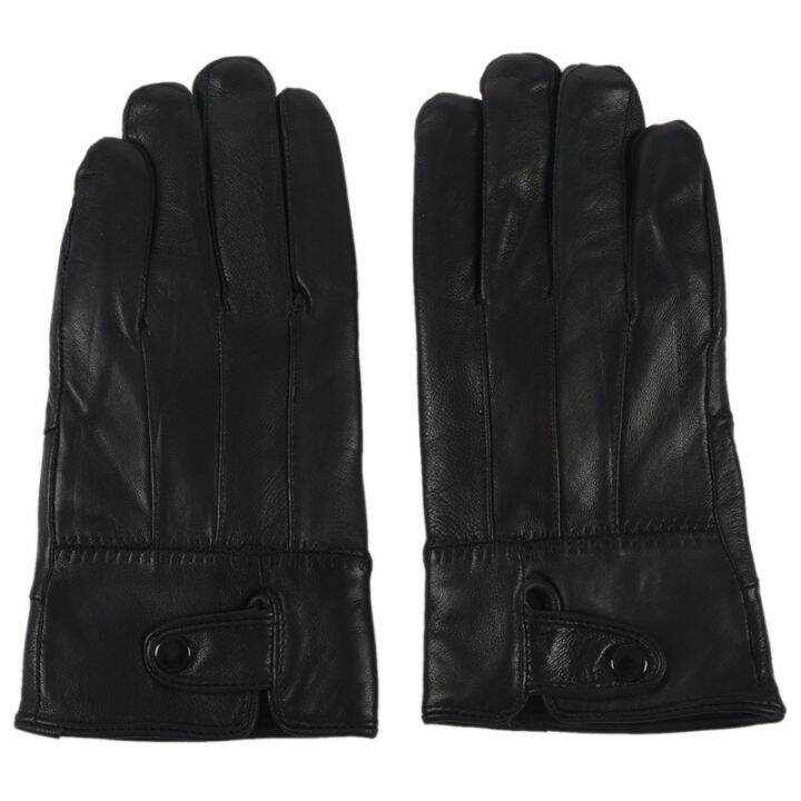 mens-winter-leather-single-button-driving-gloves