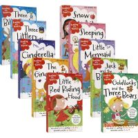 Reading with phonics collection natural spelling 10 volume set of classic fairy tales with fun, learning and practice combined with 3-6-year-old English original imported childrens books