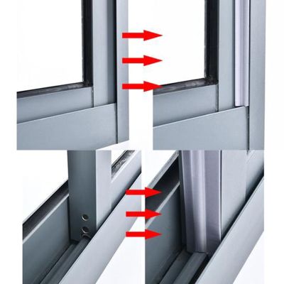 【CW】 4/8/12pcs Adhesive Window Strip Soundproof Windproof Dustproof Strips gap Filler Hardware