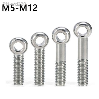 2PCS GB798 304 Stainless Steel Ring Link Bolt Fisheye Eye Slip Hole Screw M5 M6 M8 M10 M12