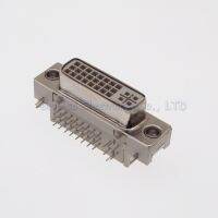 DVI24+5 female socket Weld plate type 90 degree 24+5P Three rows DVI connector Adapters